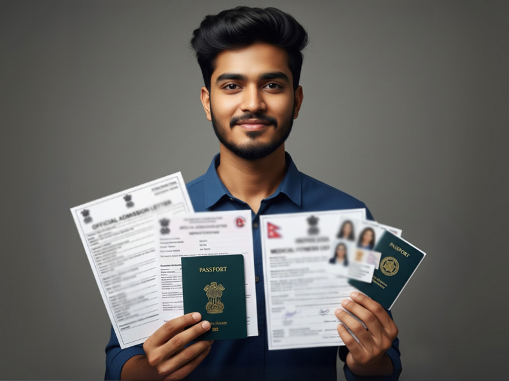 Passport and Student Visa