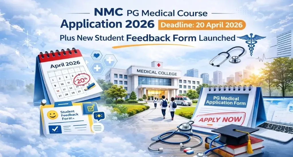 NMC PG Medical Course Application 2026 Deadline