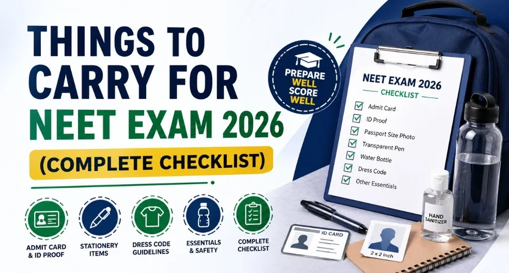 Things to Carry for NEET Exam