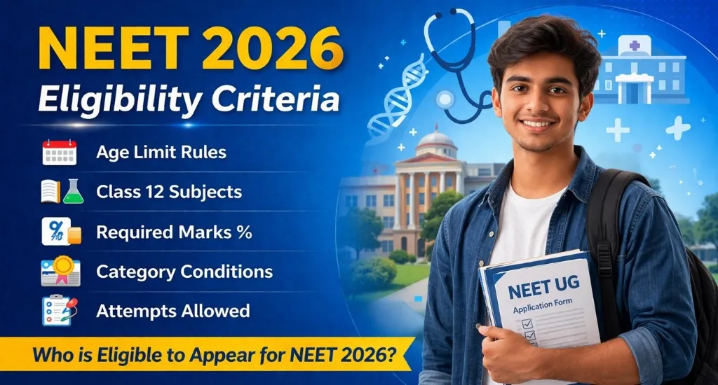 NEET Eligibility Criteria 2026 | 12th Marks, Age Limit & Attempts