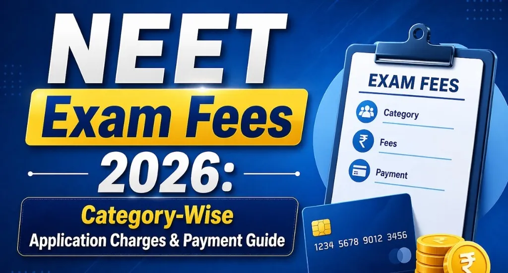 NEET Exam Fees 2026: Category-Wise Application Charges & Payment Guide