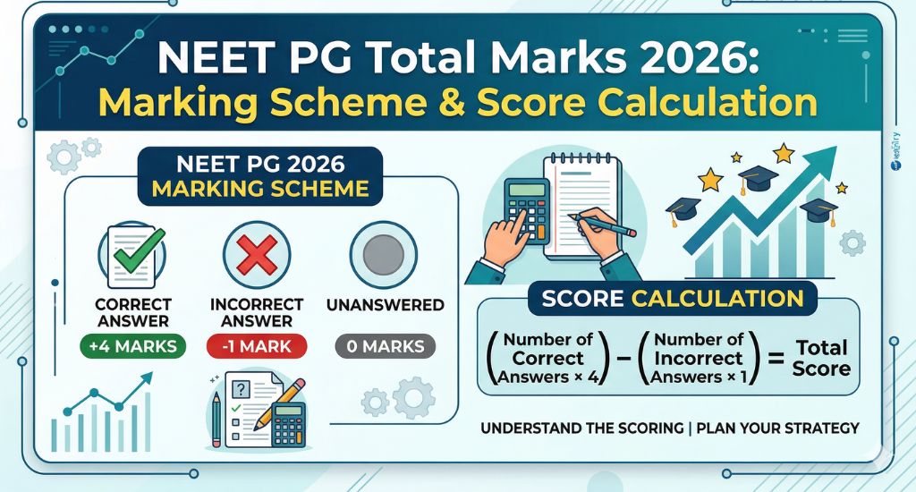 NEET PG Total Marks 2026: Marking scheme & Score Calculation