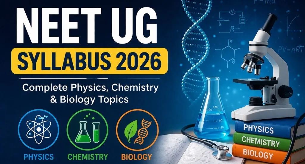 NEET UG Syllabus 2026: Complete Physics, Chemistry & Biology Topics