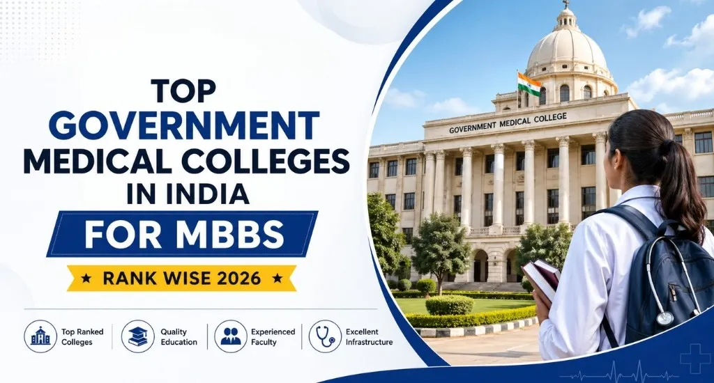 Top Government Medical Colleges in India for MBBS (Rank Wise 2026)