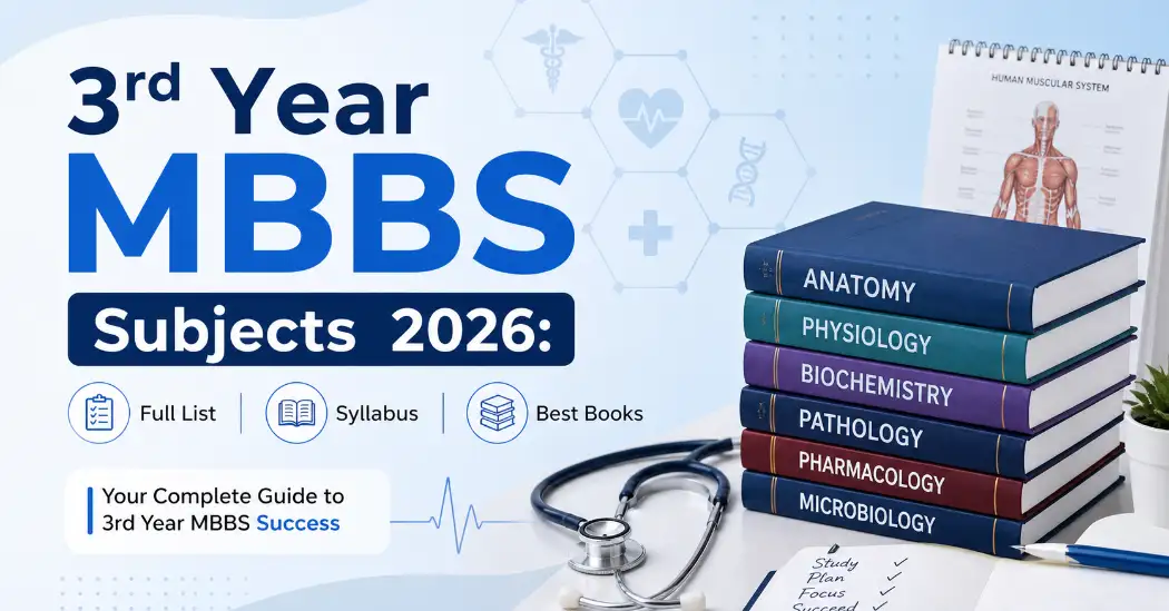 3rd year mbbs subjects