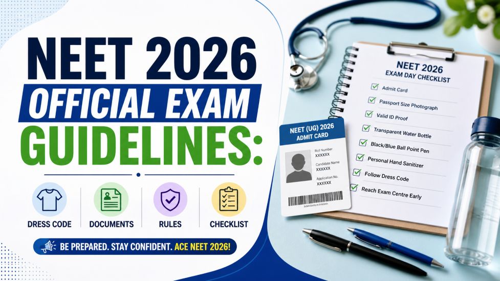 NEET 2026 Official Exam Guidelines: Dress Code, Documents, Rules & Checklist