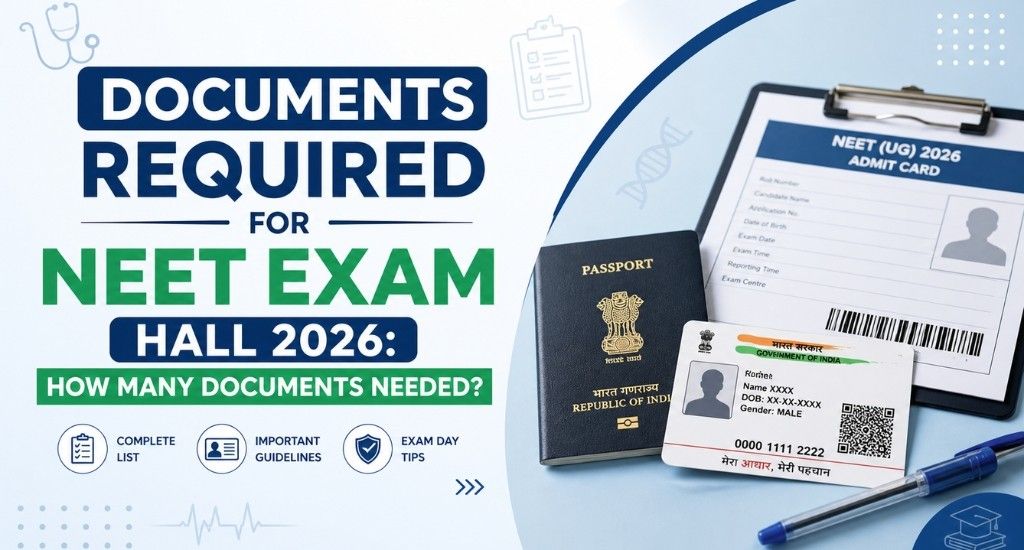Documents Required for NEET Exam Hall 2026: Complete List